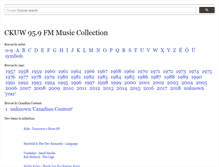 Tablet Screenshot of collection.ckuw.ca